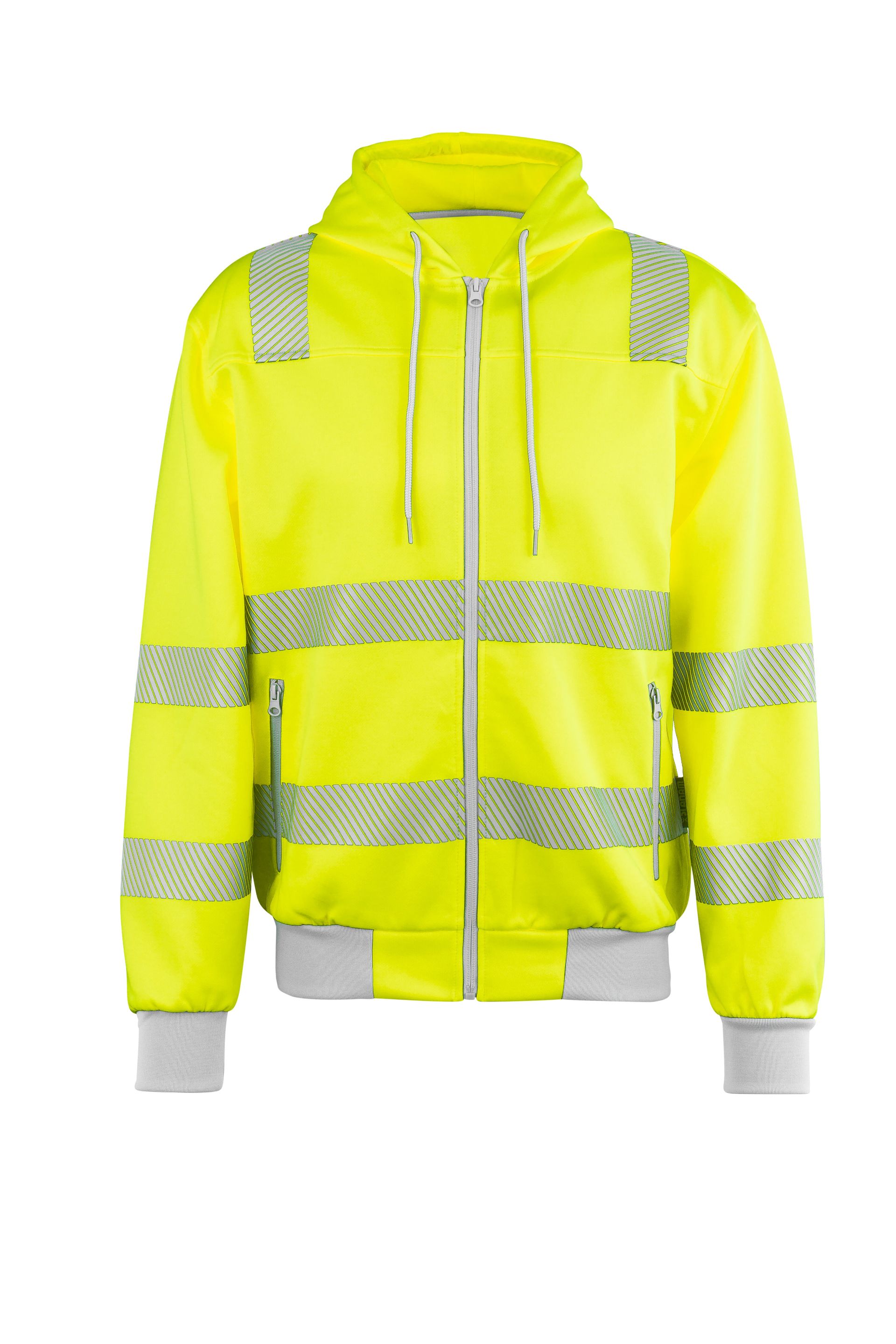 Planam Hoody Norit Warnschutz gelb/zink Gr. XS
