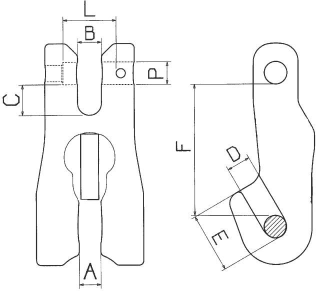 Verkürzungsklaue GK10 D 6mm TK 1400kg