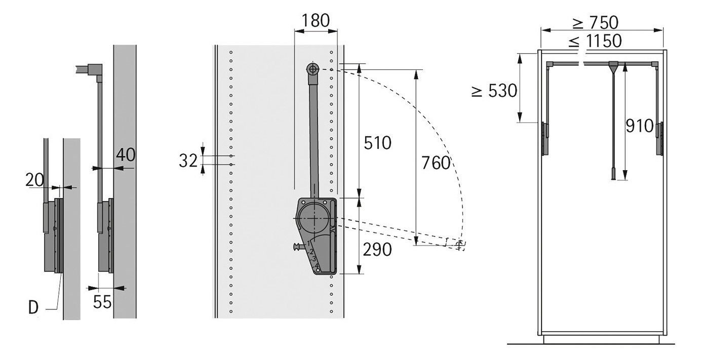 HETTICH Distanzstück 20 mm