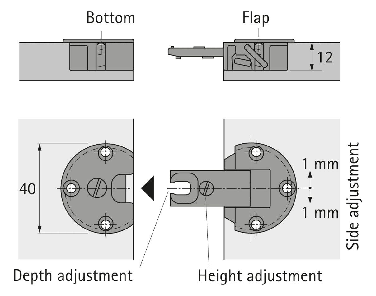 HETTICH Klappenscharnier Markant 11