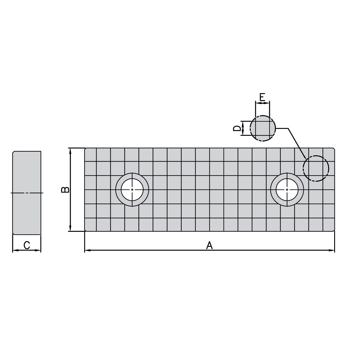 Geriffelte Backen (Paar) für ATW-40 / ATD-460