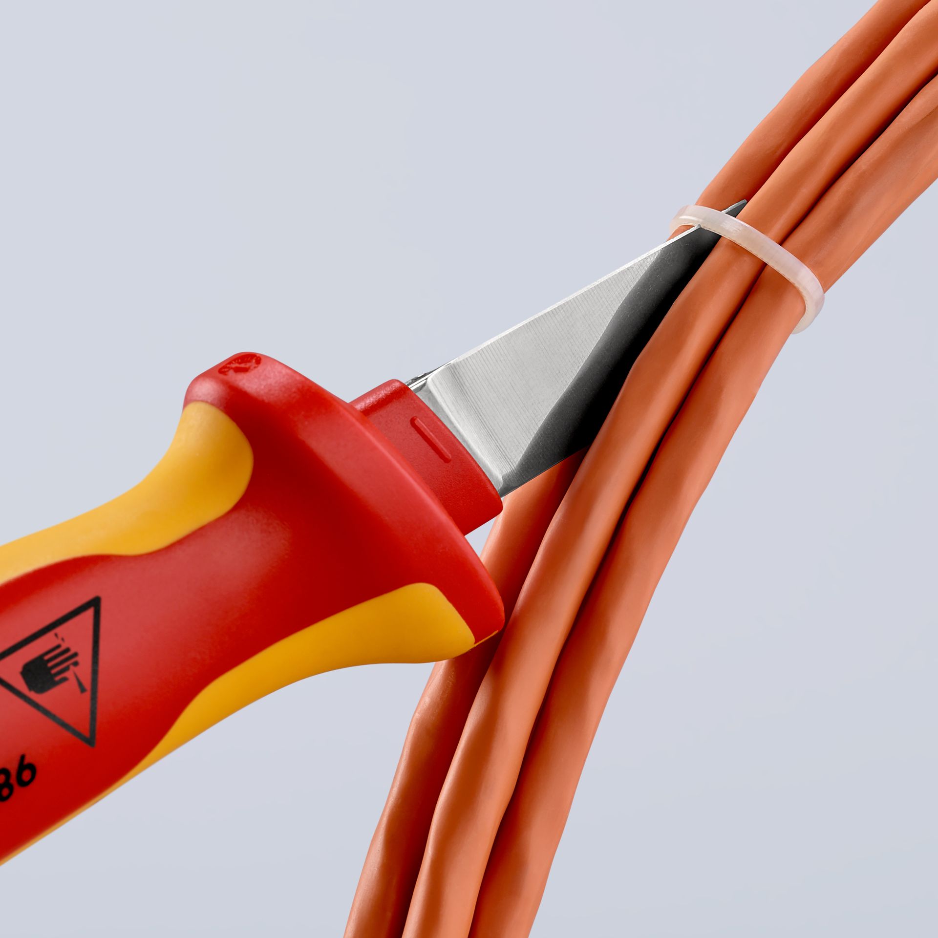KNIPEX Kabelmesser isolierender Mehrkomponenten-Griff,