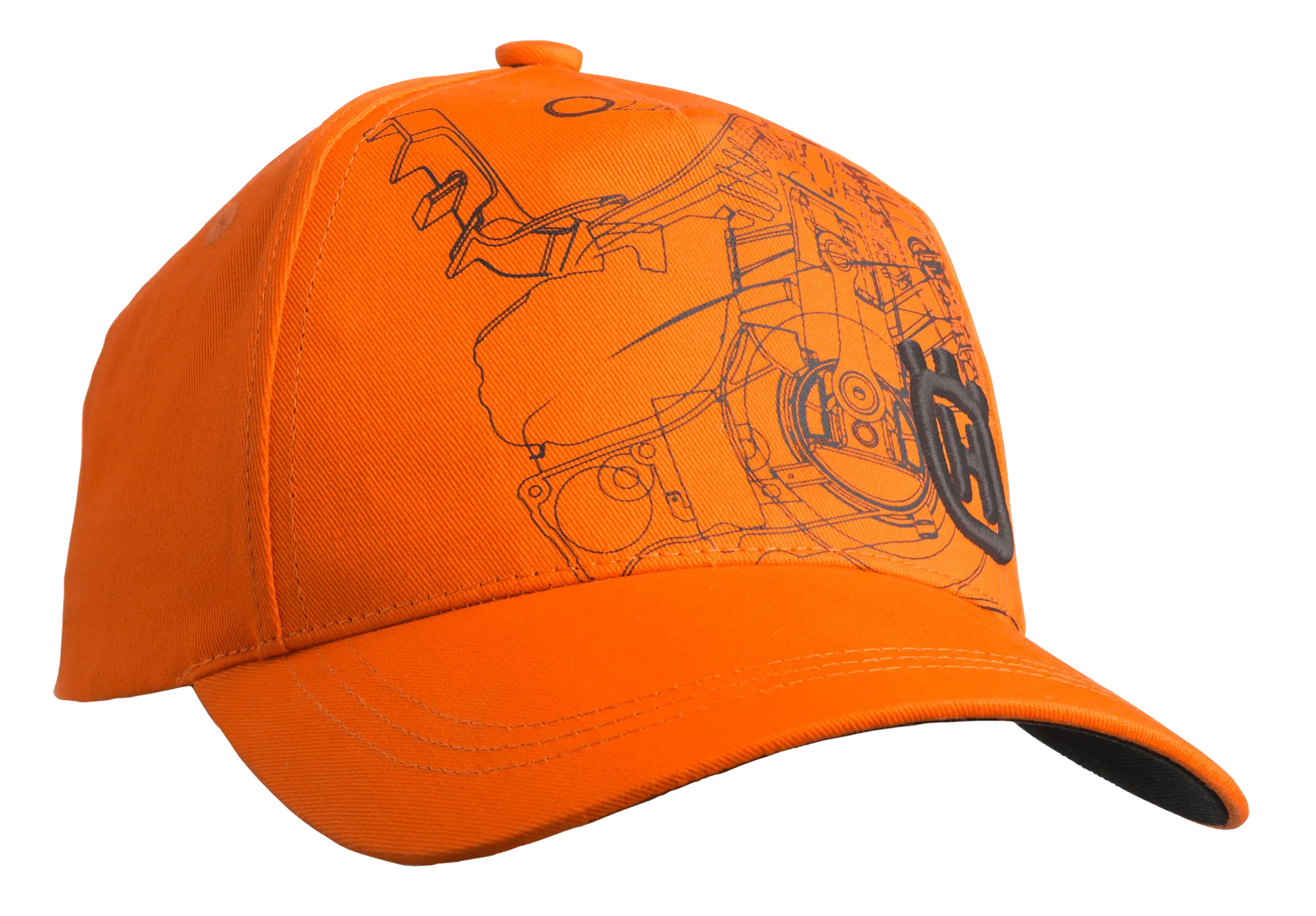 Husqvarna Xplorer Basecap mit Sägenmotiv, orange