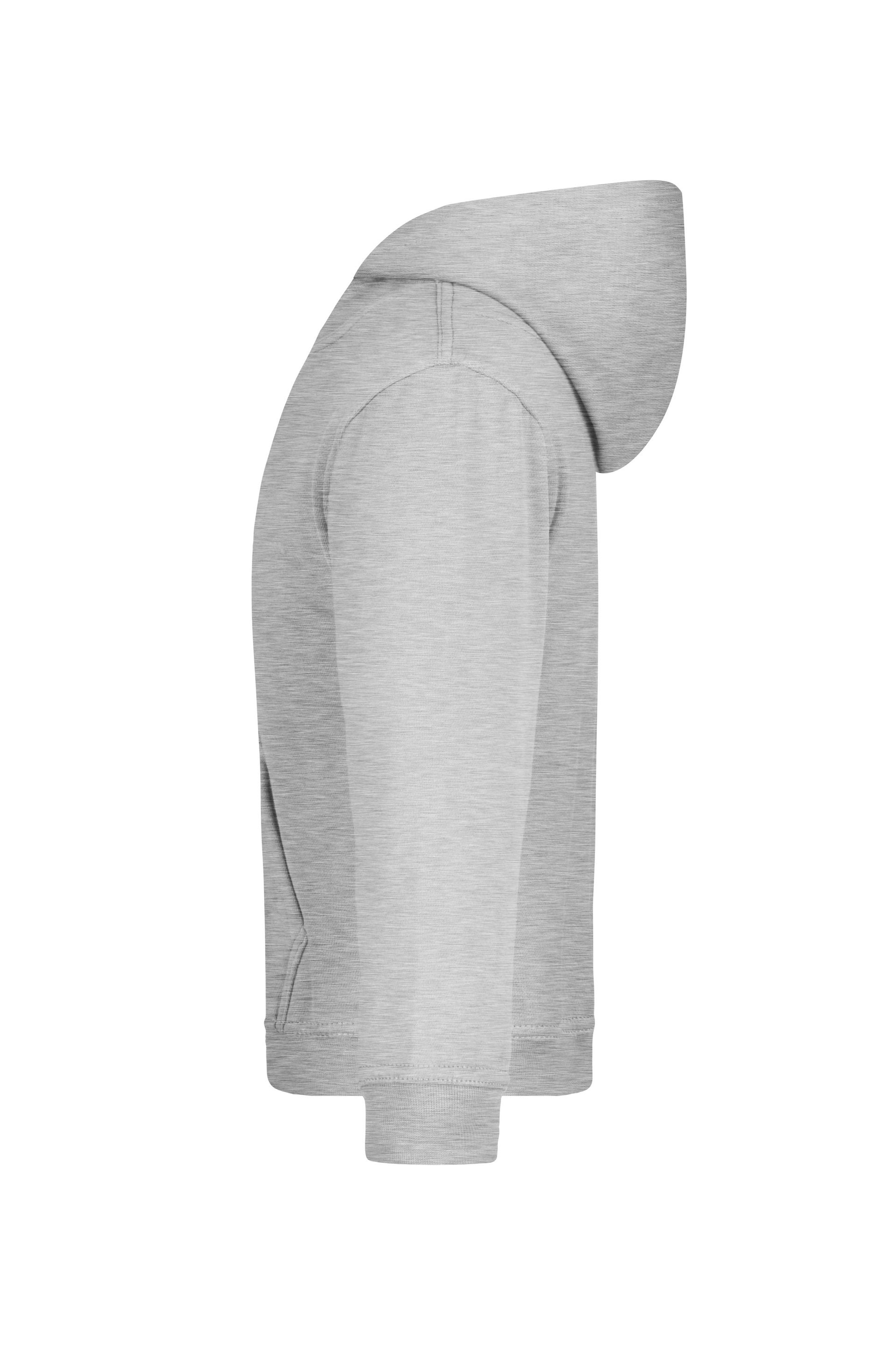 James & Nicholson JN047K Kinder-Sweatshirt, Grau-Meliert, Gr. 2XL