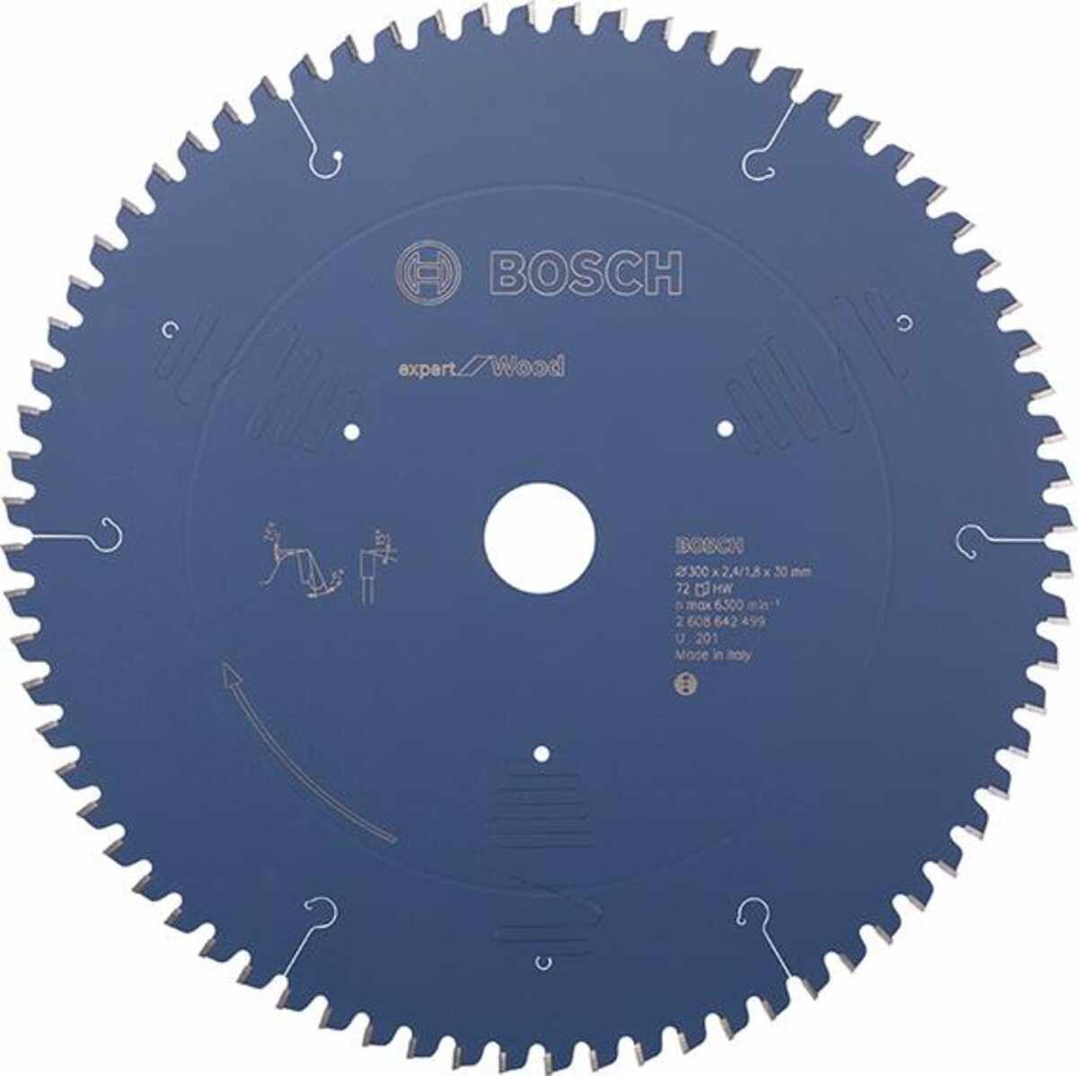 HM-Kreissägeblatt 300x2,4/1,8x30 72Z WBoschVE à 1 Stück Expert for Wood Kappsägen