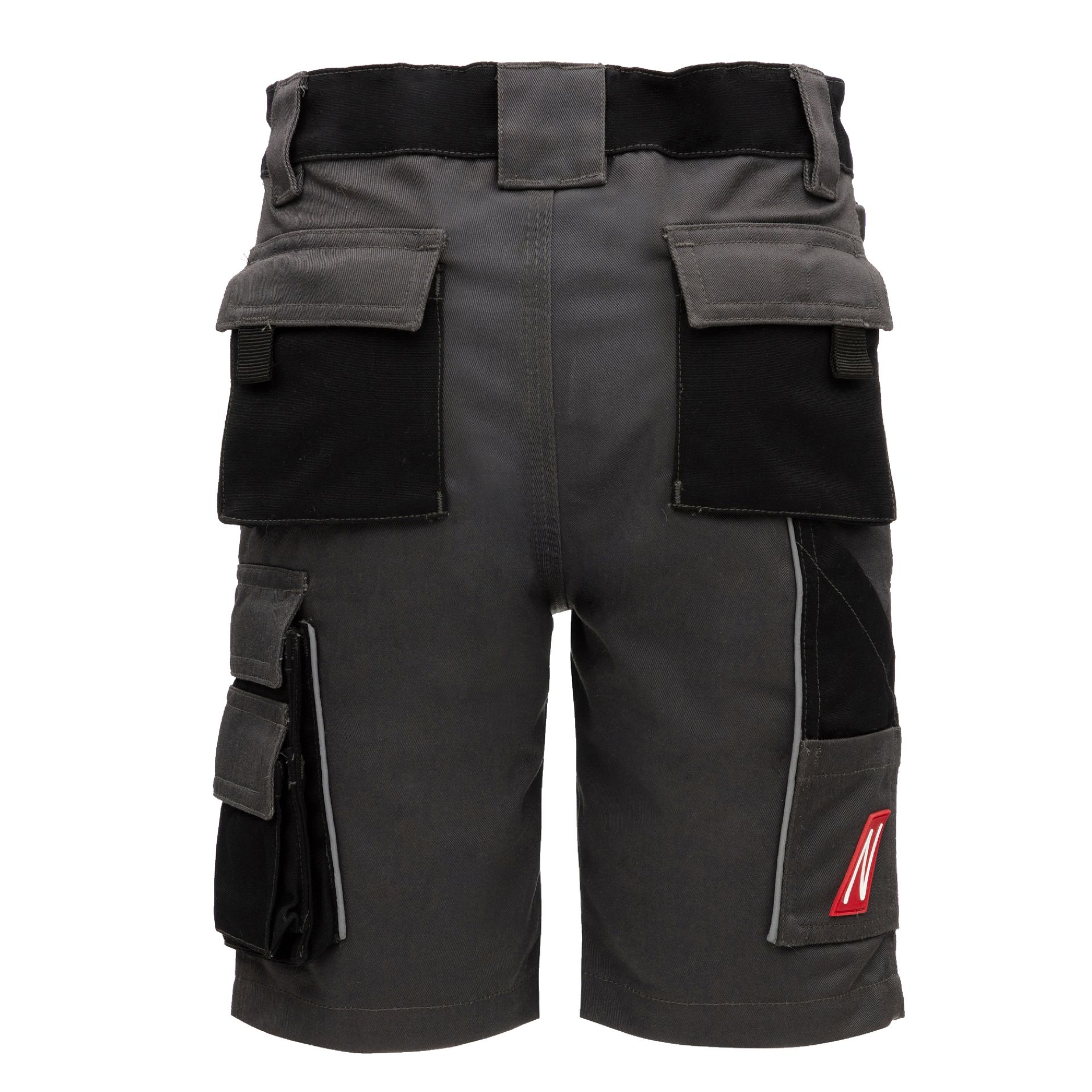 NITRAS MOTION TEX KIDS, Arbeitshose kurz 7602KIDS grau/schwarz, Gr.146/152