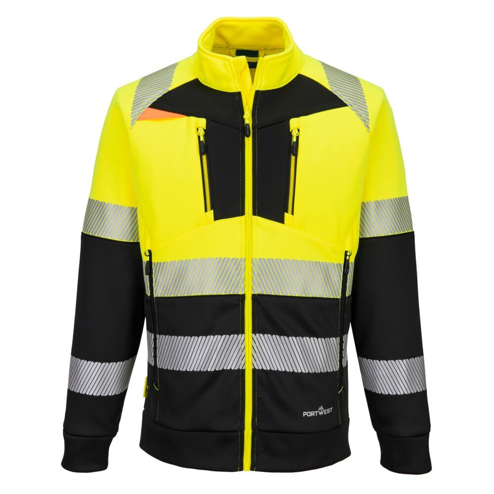 Portwest DX4 Warnschutz-Sweatshirt Kl. 1, Gelb, Gr. 2XL