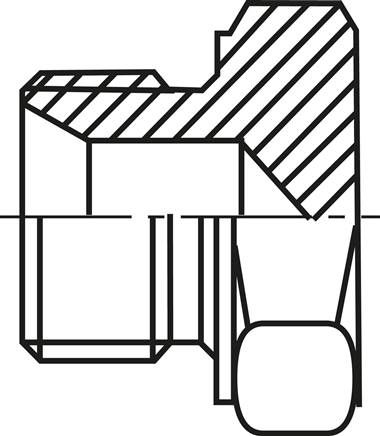 Verschlussverschraubung für Rohre 6 L (M12x1,5), Stahl verzinkt