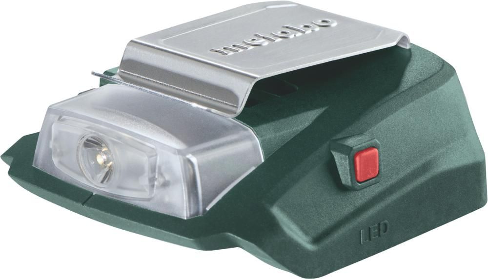 Akku Power-Adapter 14.4-18 LED-USB Metbao ohne Akku ohne Ladegerät Karton