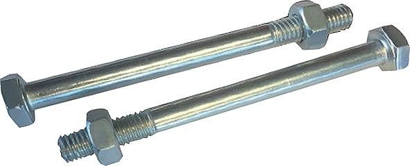 Durchgangsschraube M10x110mm inkl. Scheiben Paket á 2 Stück m. MutterStahlverzinkt