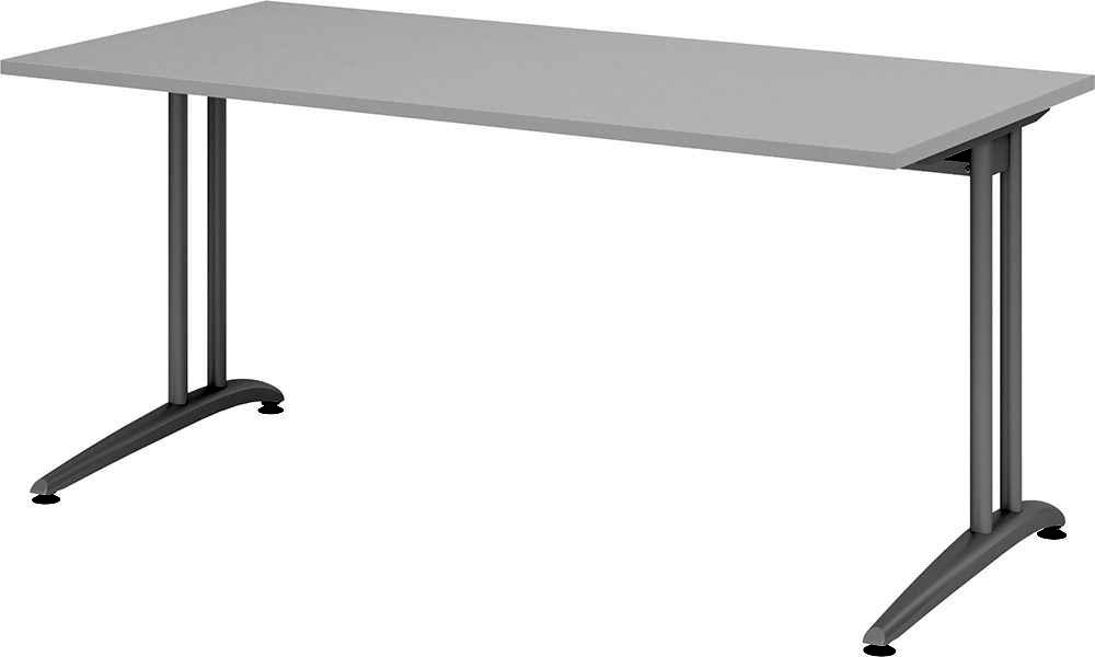 Schreibtisch lichtgrau 1600x800 mm