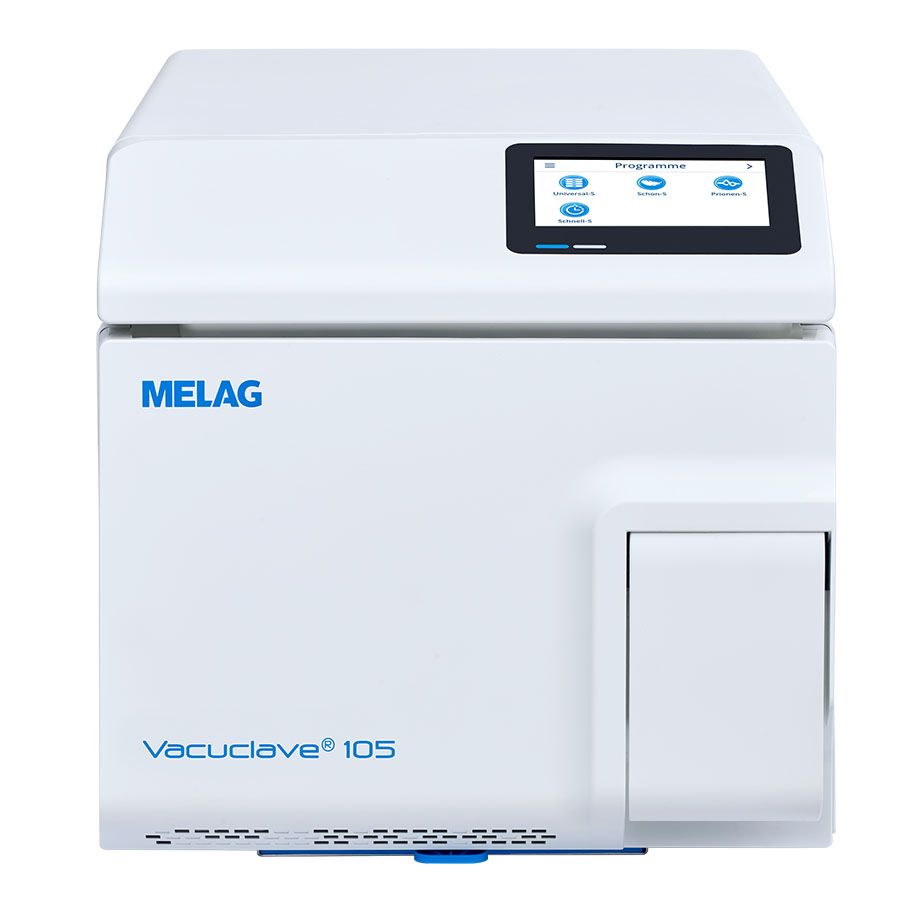 Vacuclave 105Stand-alone SterilisatorVoraussetzung für die einwandfreie Funktion dieses Autoklaven ist die ordnungsgemäße Aufstellung. Bitte führen Sie diese gemäß beigefügtem Aufstellungsprotokoll durch und senden Sie das Protokoll an die Fa. Melag au...