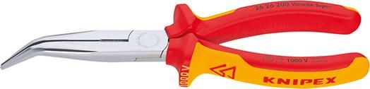 Storchschnabelzange VDE gebogen mit Mehrkomponenten-Griffen 200mm KNIPEX