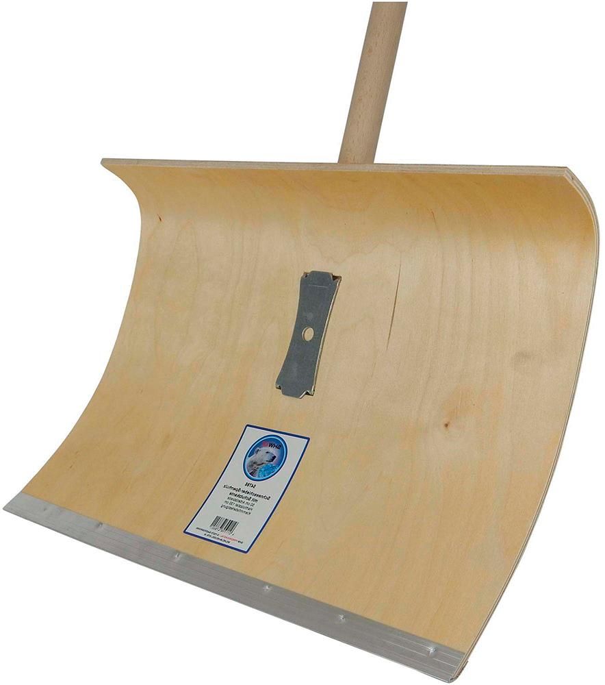 Schneeschieber Holz 500mmmit Stiel+Alu-Schutzkante