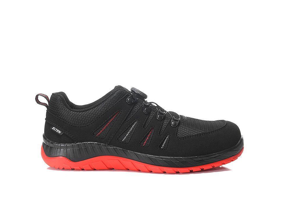 Sicherheitshalbschuh MADDOX Compo BOA® black-red Low ESD S3S, Gr. 34