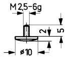 Messeinsatz Stahl Typ 12/10,0 mm KÄFER