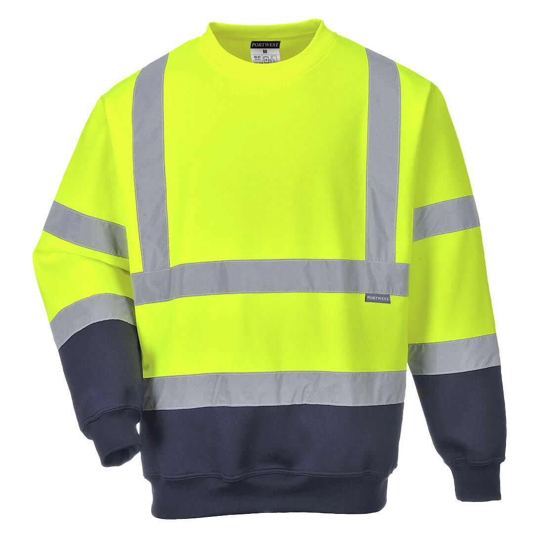 Portwest B306 Warnschutz-Sweatshirt, Gelb, Gr. 3XL