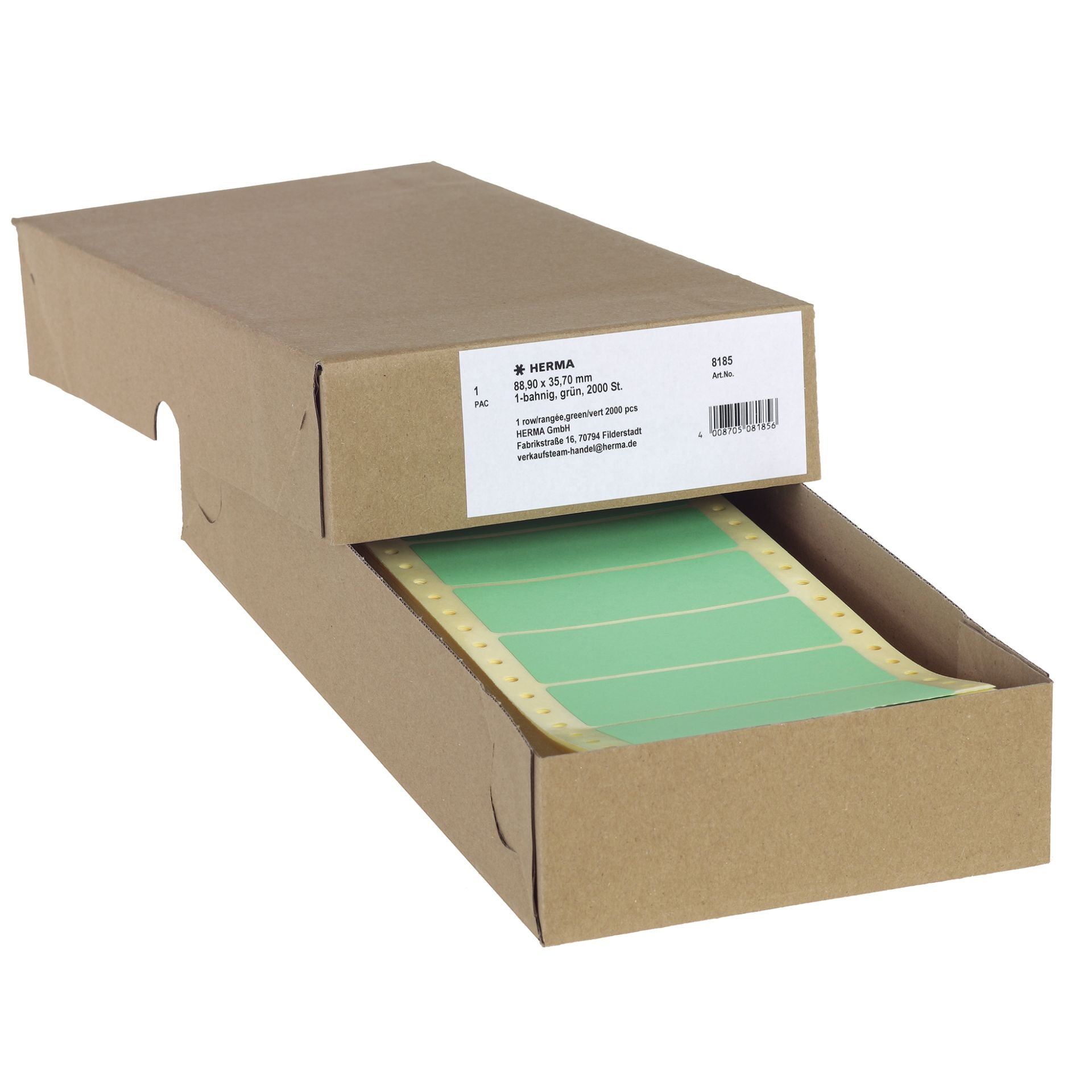 Etikett endlos 1bahnig  88,9x35,7mm gn 2.000St