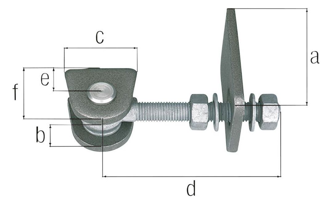 Verstellbares Torband Typ 2337 M12