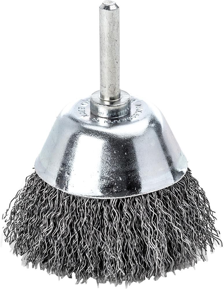 Schaft-Flächenbürste Stahldraht gew. 50x0,3mm Lessmann
