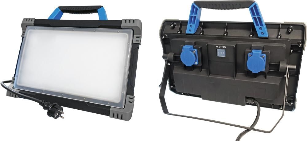 LED Strahler 24W, mobil Optiline, IP 54 USB-Dose und SchukoDose
