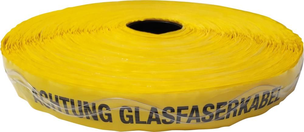 Ortungsband 250m Achtung Glasfaserkabel gelb