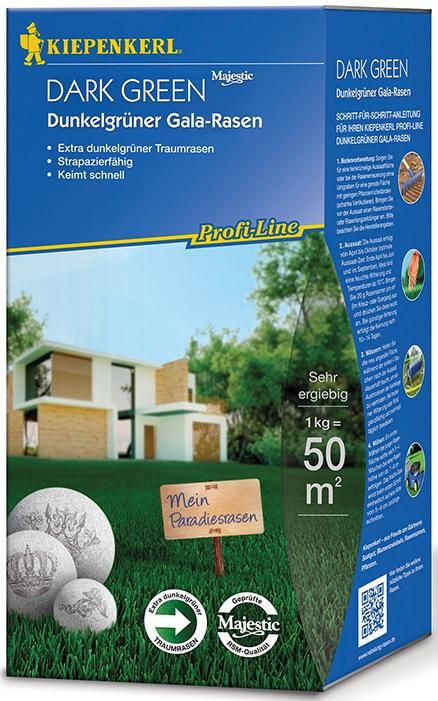 Grüner Gala Rasen 1 kg Profi-Line Dark Green