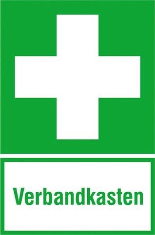 Hinweisschild Alu B200xH300 mm Verbandkasten langnachleuchtend