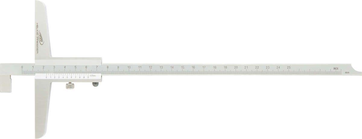 Tiefenmessschieber mit abgesetztem Messstift 1/20 150x100 mm HP