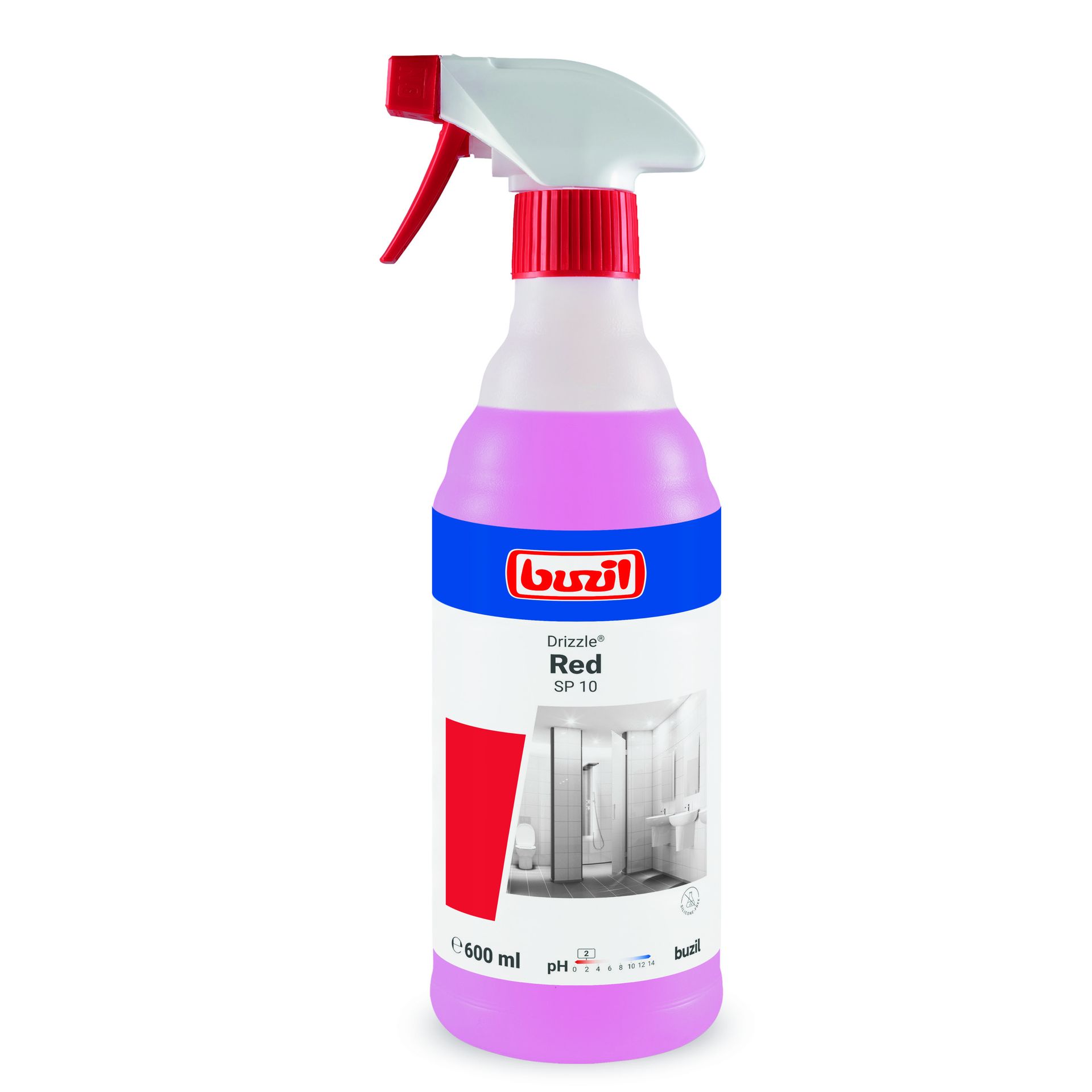 Drizzle® Red,Gebrauchsfertiger saurer Sanitär-Schaumreiniger