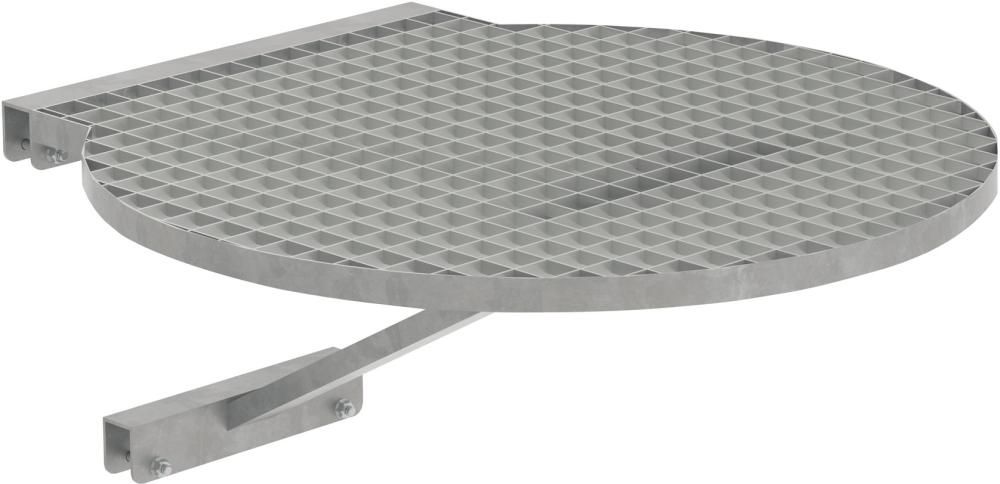 Umsteigeplattform zwischen Leiterzügen Durchmesser 700 mm Stahl verzinkt