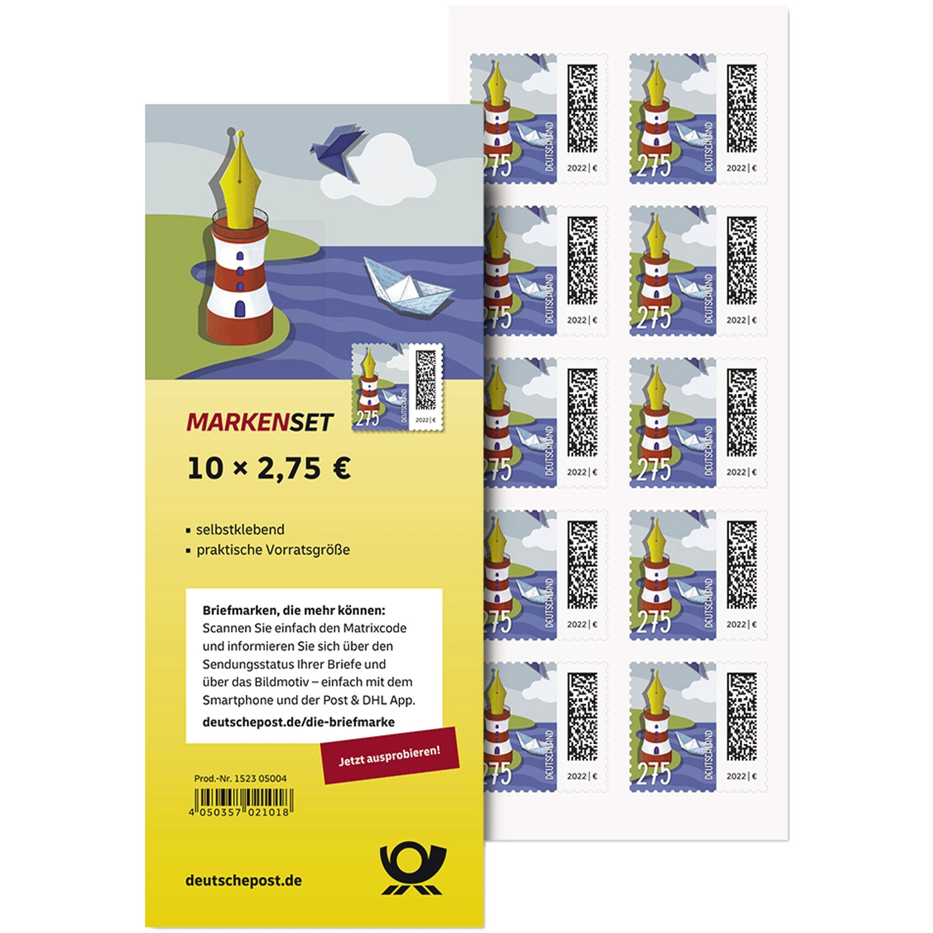 Briefmarke Maxibrief national 275ct 10St