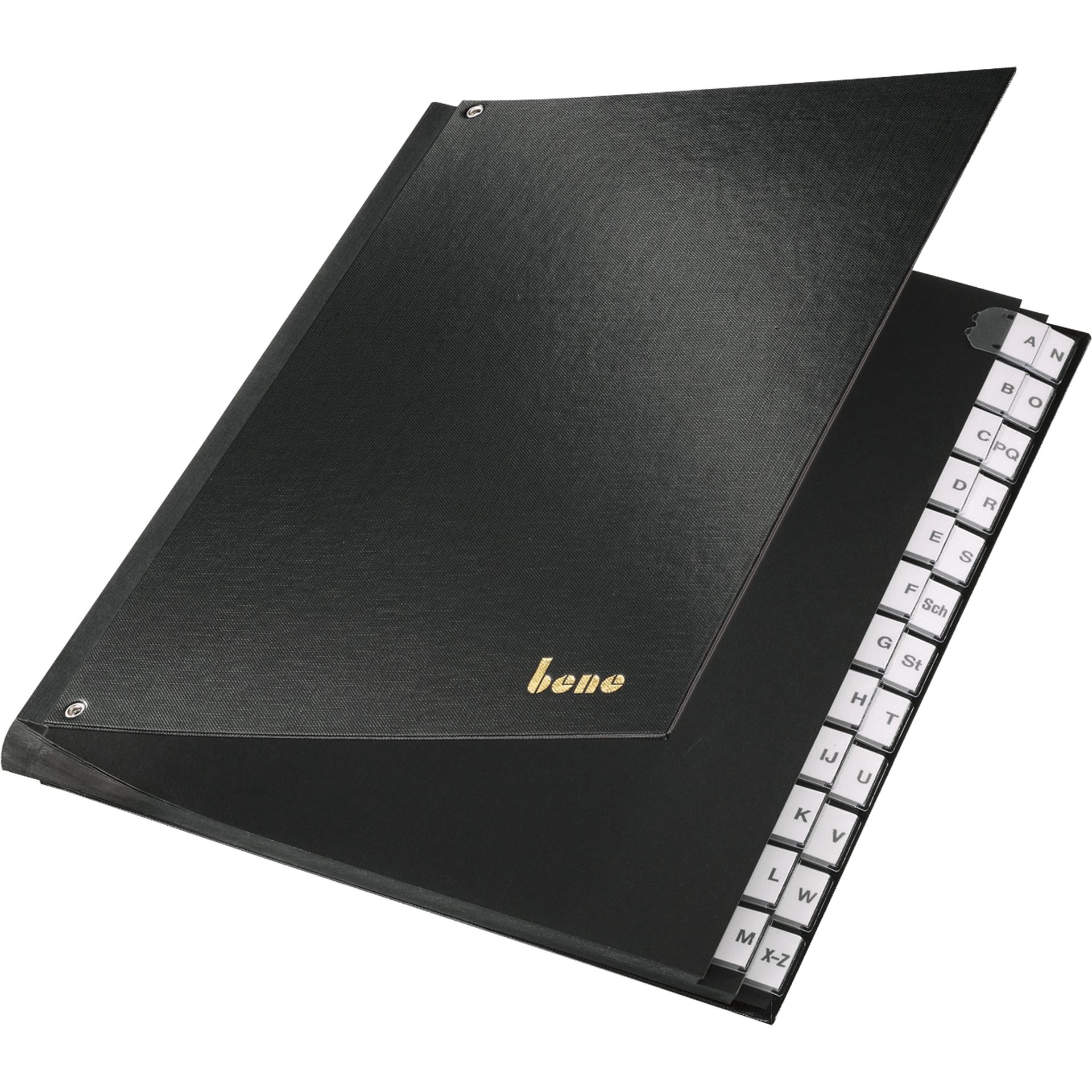 Pultordner A-Z PP schwarz