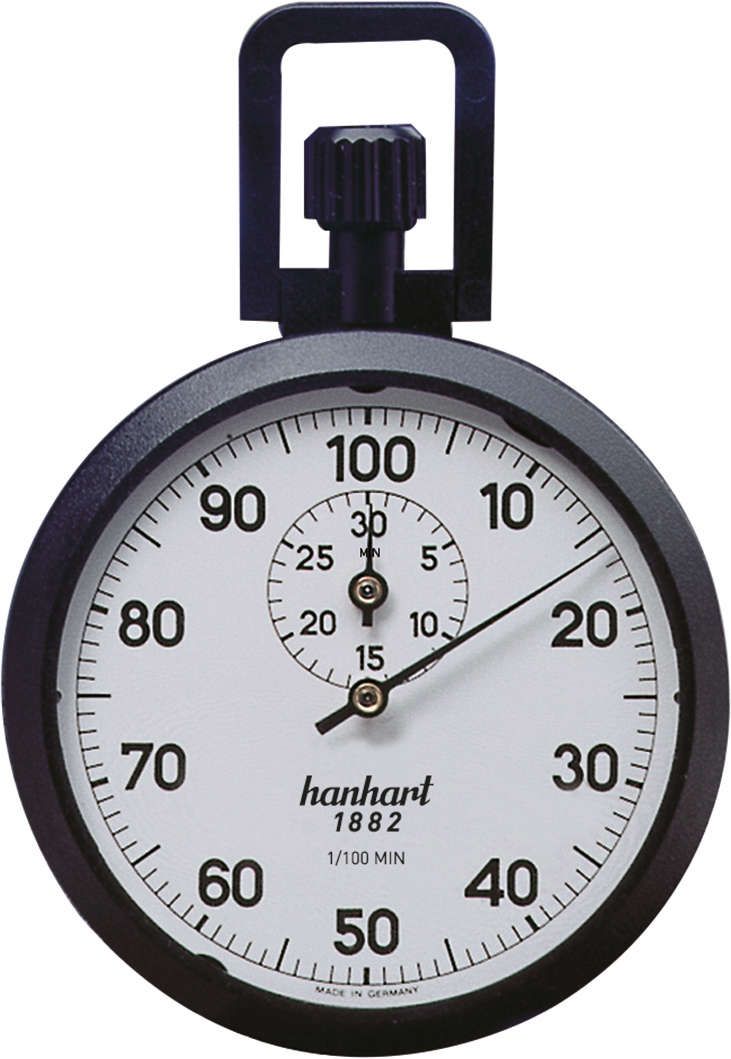 Präzisions-Kronen-Stopper1/100-Min. 30 Min. HANHART
