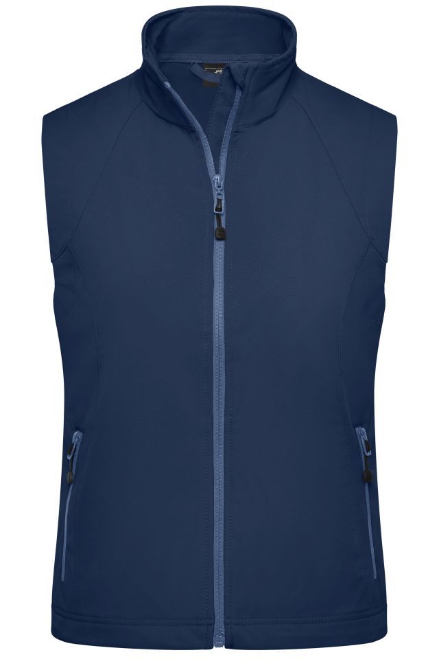 Ladies' Softshell Vest Modische Softshellweste blau, Gr. M