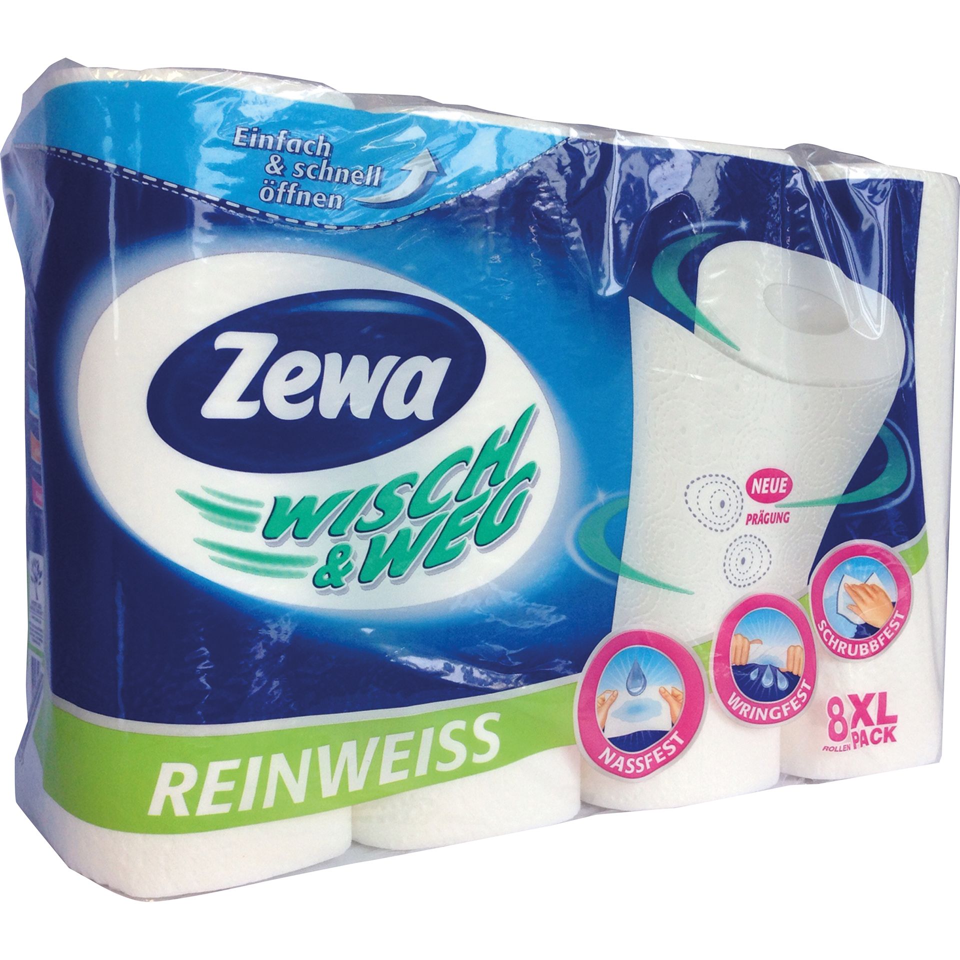 Küchenrolle Wisch und Weg 2lg. weiß 8 Rl./Pack.