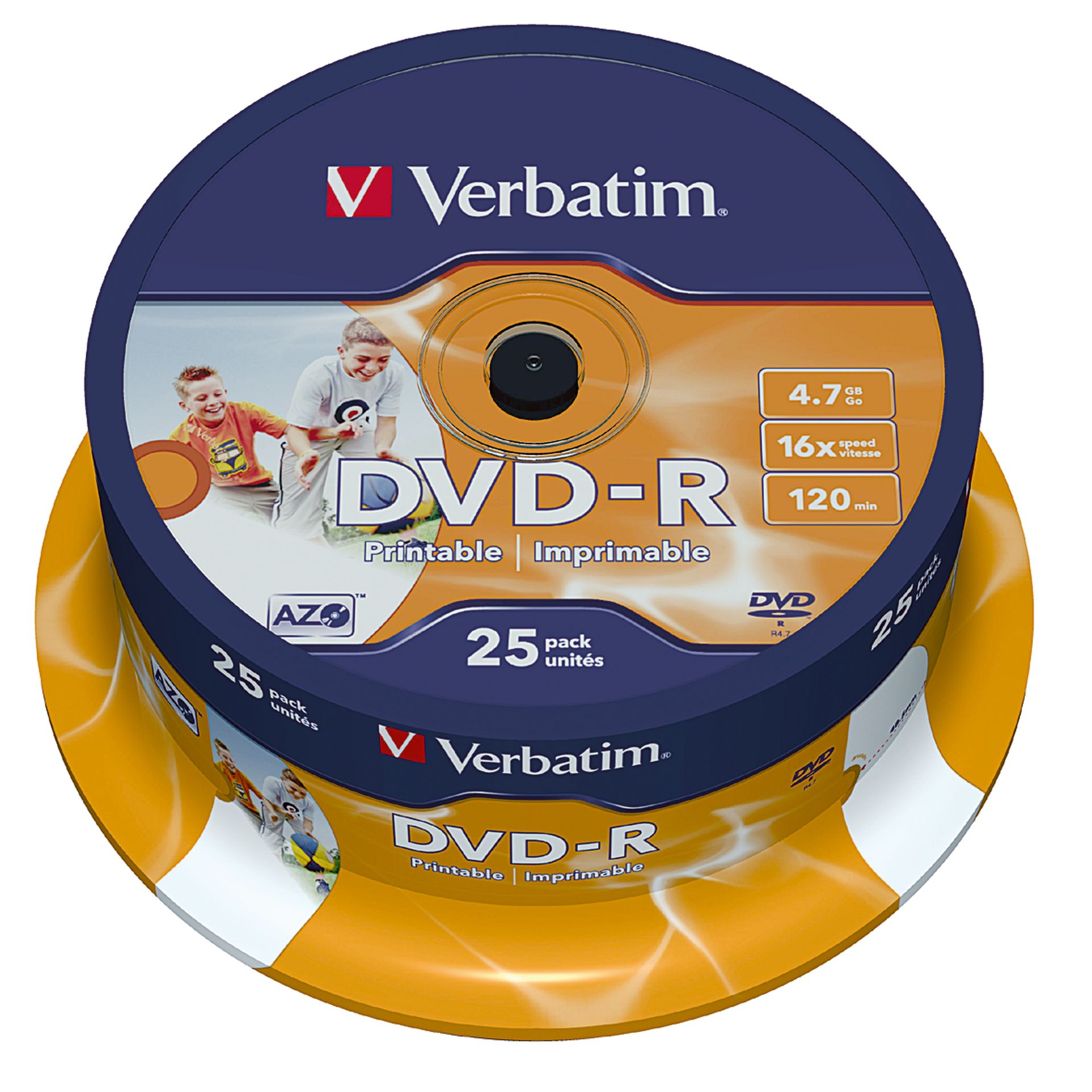 DVD-R 16x 4,7GB 120Min. Spindel 25 St./Pack.
