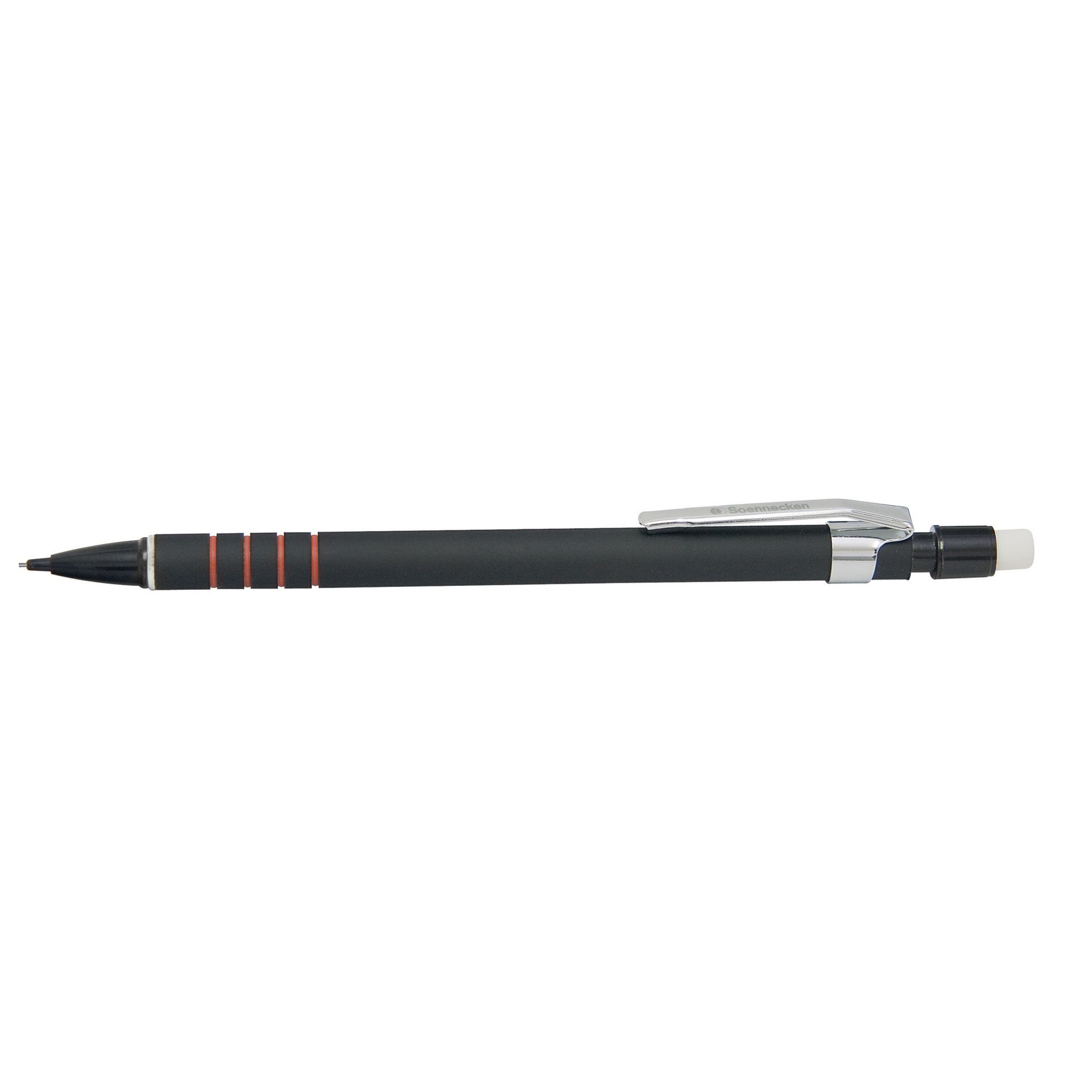 Druckbleistift 0,5mm HB mit Radierer schwarz