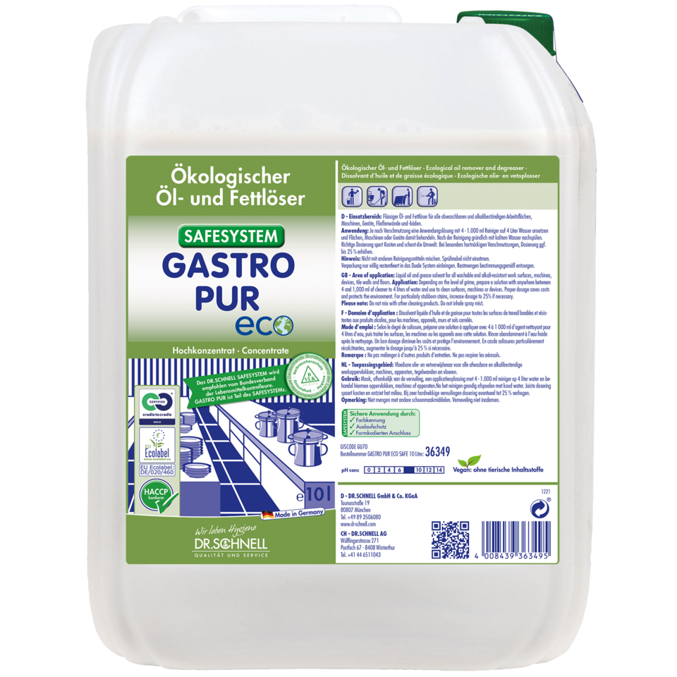 GASTRO PUR ECO Kanister SAFE 10 Liter