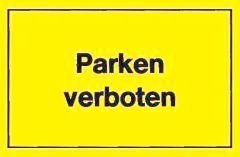 Verbotsschild 400x250mm Parken verboten