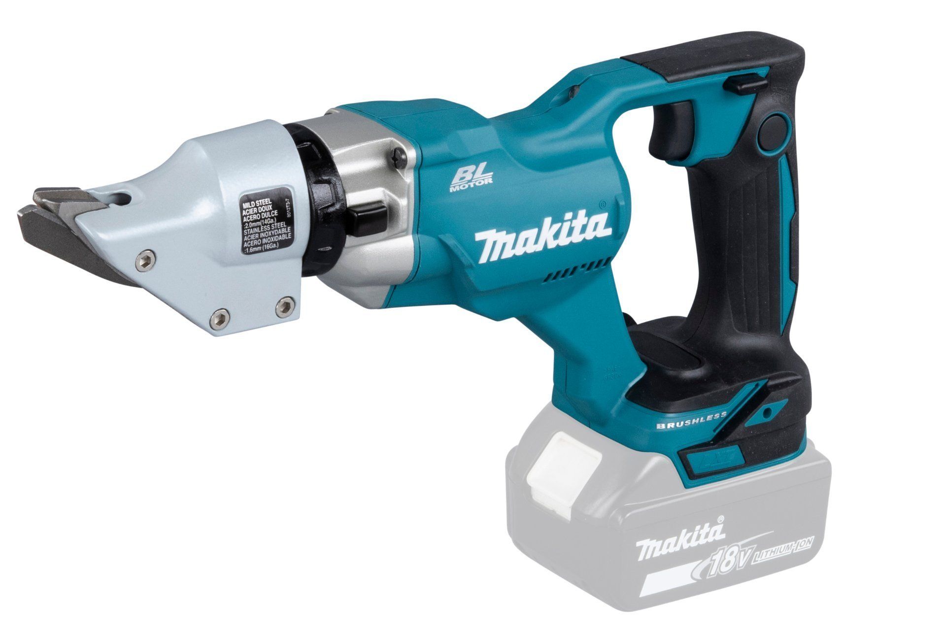 Makita Akku-Blechschere DJS200Z 2,0mm 18V
