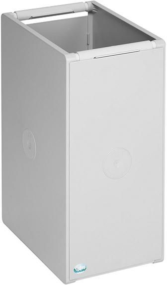Kunststoffcontainer 40 l 1-fach, ohne Deckel lichtgrau B250xT405xH570