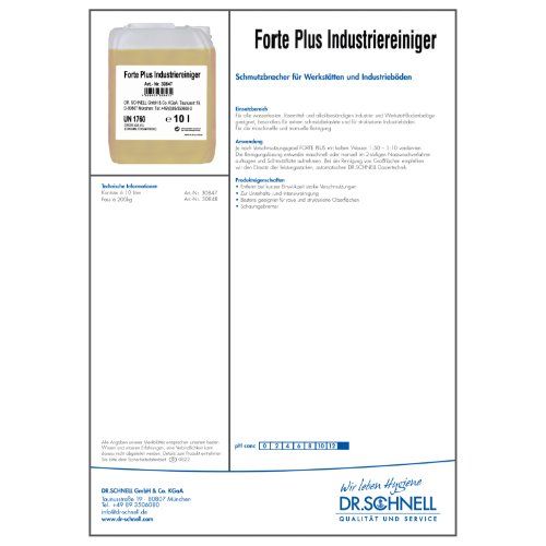 FORTE PLUS INDUSTRIEREINIGER Kanister 10 Liter