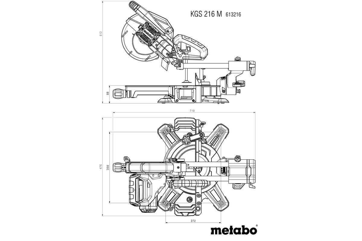 Kapp- und Gehrungssäge KGS 216 M Metabo