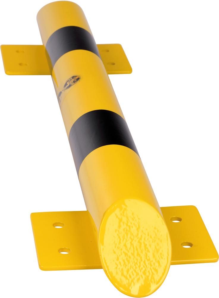 Rammschutzbalken L800xD76 mm verzinkt/gelb RAL1023