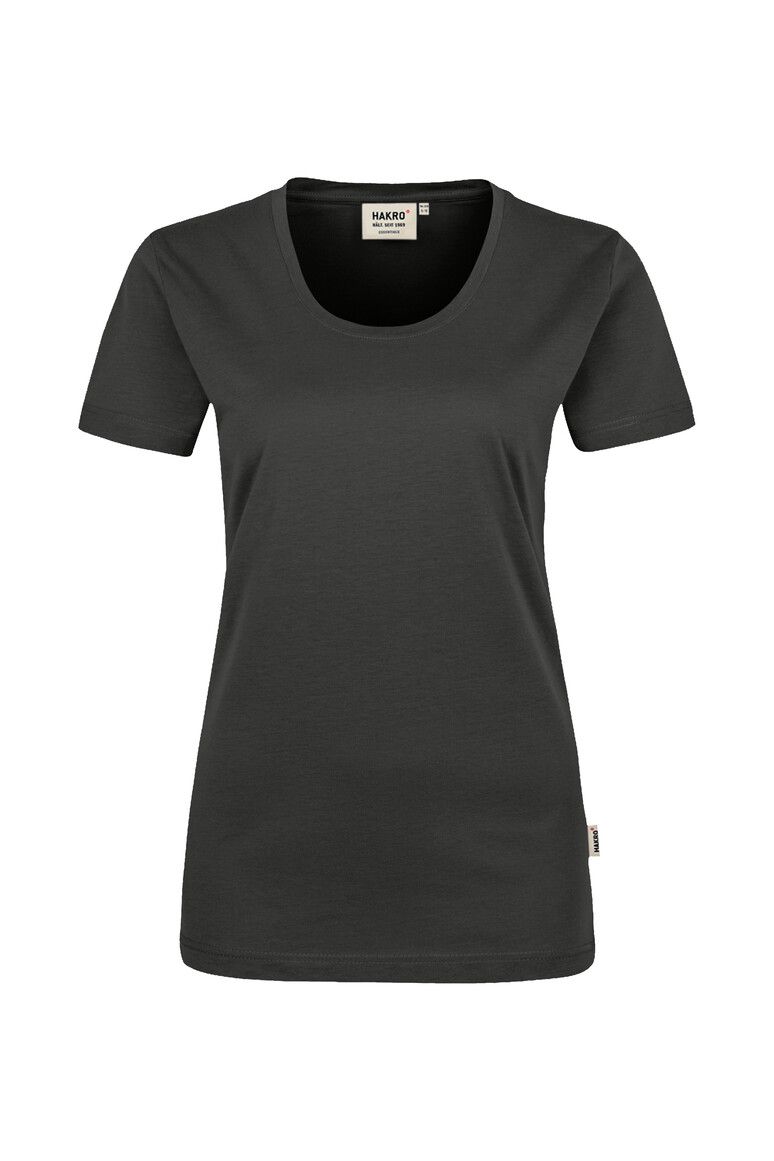HAKRO Damen T-Shirt Classic karbongrau, XL