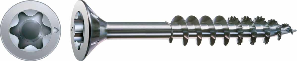 SPAX Universalschraube, 3 x 35 mm, 1000 Stück, Teilgewinde, Senkkopf, T-STAR plus T10, S-Spitze, WIROX - 0191010300355