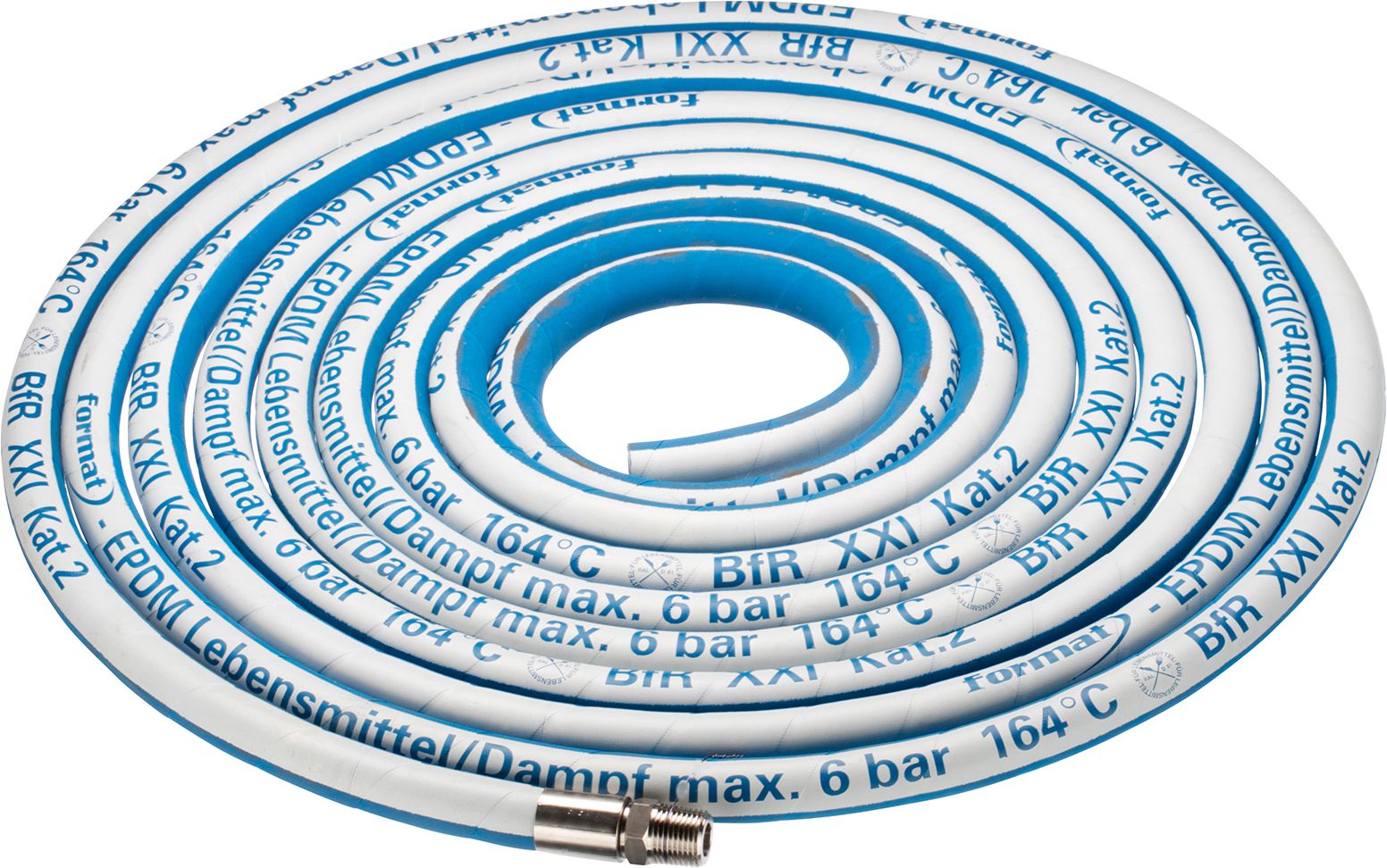 FORMAT EPDM Molkerei-Dampfschlauch blau