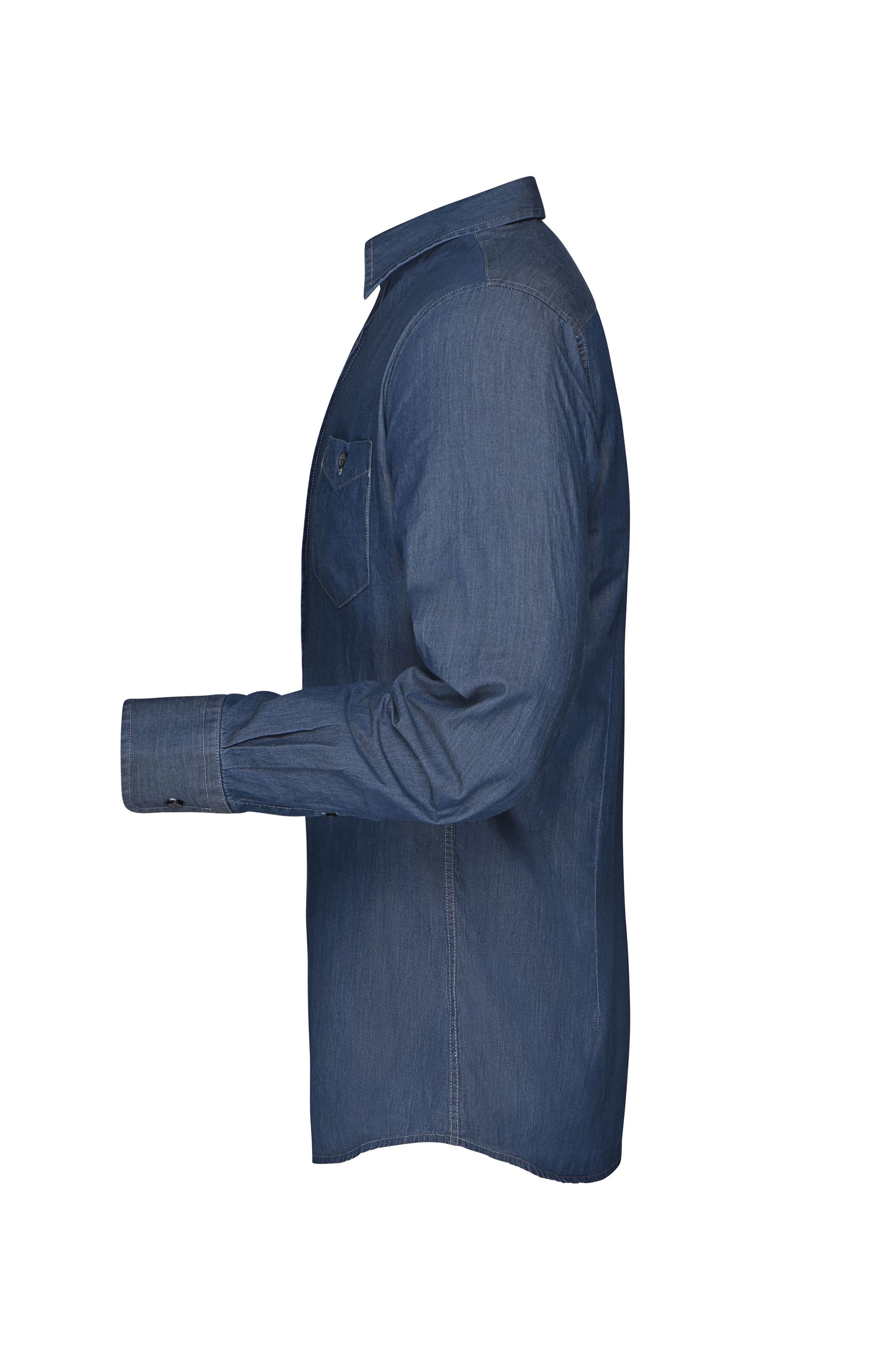 James & Nicholson JN629 Herren-Hemd, Blau (dden), Gr. L