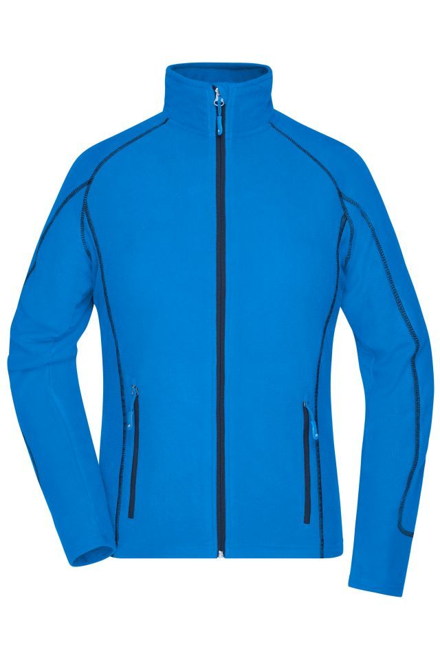 Ladies' Structure Fleece Jacket Leichte Outdoor-Fleecejacke blau, Gr. S
